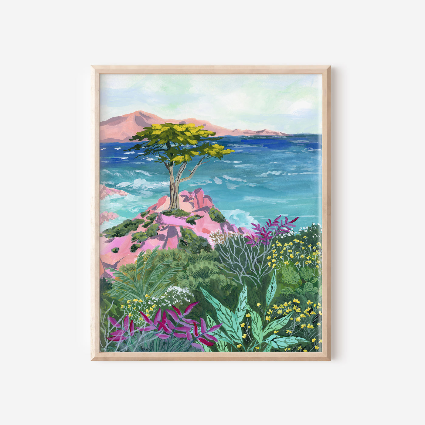 "Lone Cypress" art print